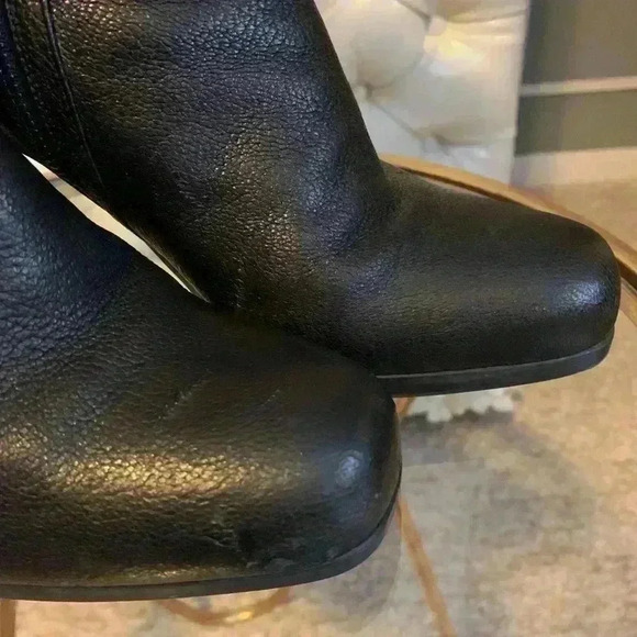 Prada Boot Mid Calf Double (2) Zippers High Heels Size 8 Black Soft Leather. - Picture 2 of 13